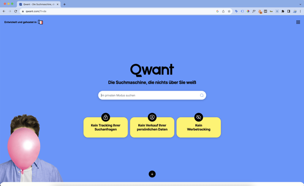 Suchmaschine Qwant