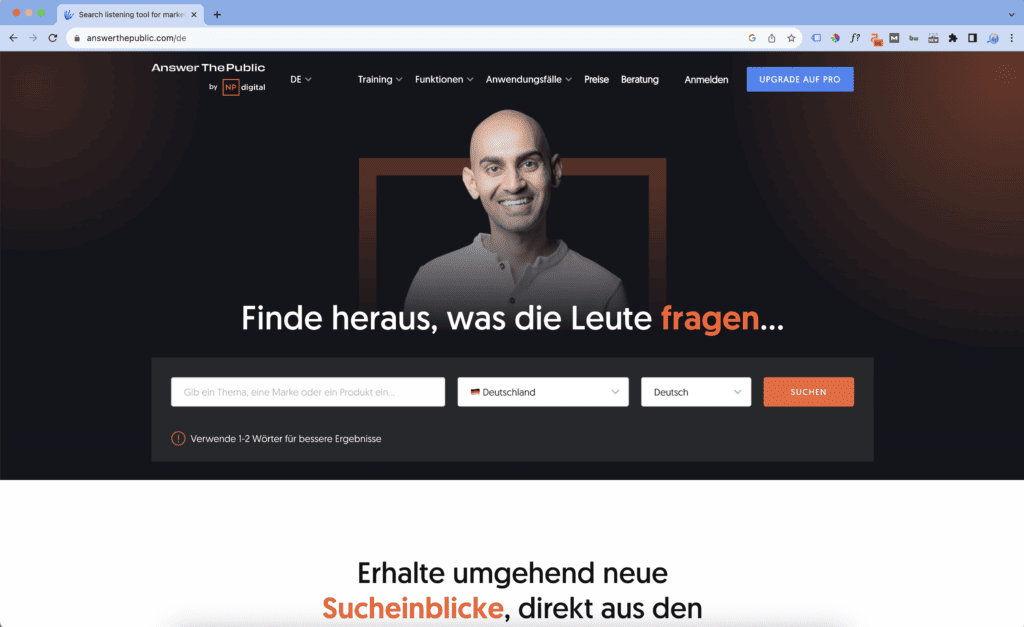 In der modernen SEO- und Content-Marketing-Landschaft geht es nicht nur darum, die richtigen Keywords zu finden, sondern auch darum, die Fragen und Anliegen Ihrer Zielgruppe zu verstehen. Genau hier kommt AnswerThePublic ins Spiel, ein innovatives Tool, das weit über die traditionelle Keyword-Recherche hinausgeht. Mit seinem einzigartigen Ansatz zur Visualisierung von Keyword-Fragen und -Vorschlägen hat es sich schnell als eines der bevorzugten Werkzeuge für Content-Strategen und SEO-Experten etabliert. Lassen Sie uns tiefer in die Funktionsweise, Vorteile und besten Anwendungen von AnswerThePublic eintauchen.