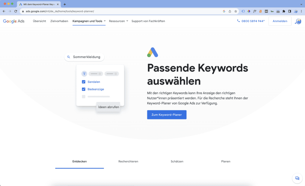 Der Google Ads Keyword Planner, ehemals bekannt als Google Keyword Tool, ist eines der ältesten und am häufigsten verwendeten Tools im Arsenal eines jeden digitalen Marketers. Ursprünglich für Werbetreibende entwickelt, die ihre Google Ads-Kampagnen optimieren wollten, hat er sich zu einer unverzichtbaren Ressource für die allgemeine Keyword-Recherche und SEO-Planung entwickelt. In diesem Abschnitt werden wir die Funktionen, Vorteile und besten Einsatzmöglichkeiten dieses mächtigen Tools im Detail untersuchen.