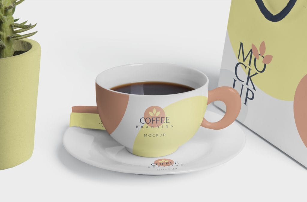 Brand Marketing - cup of coffee branding mockup